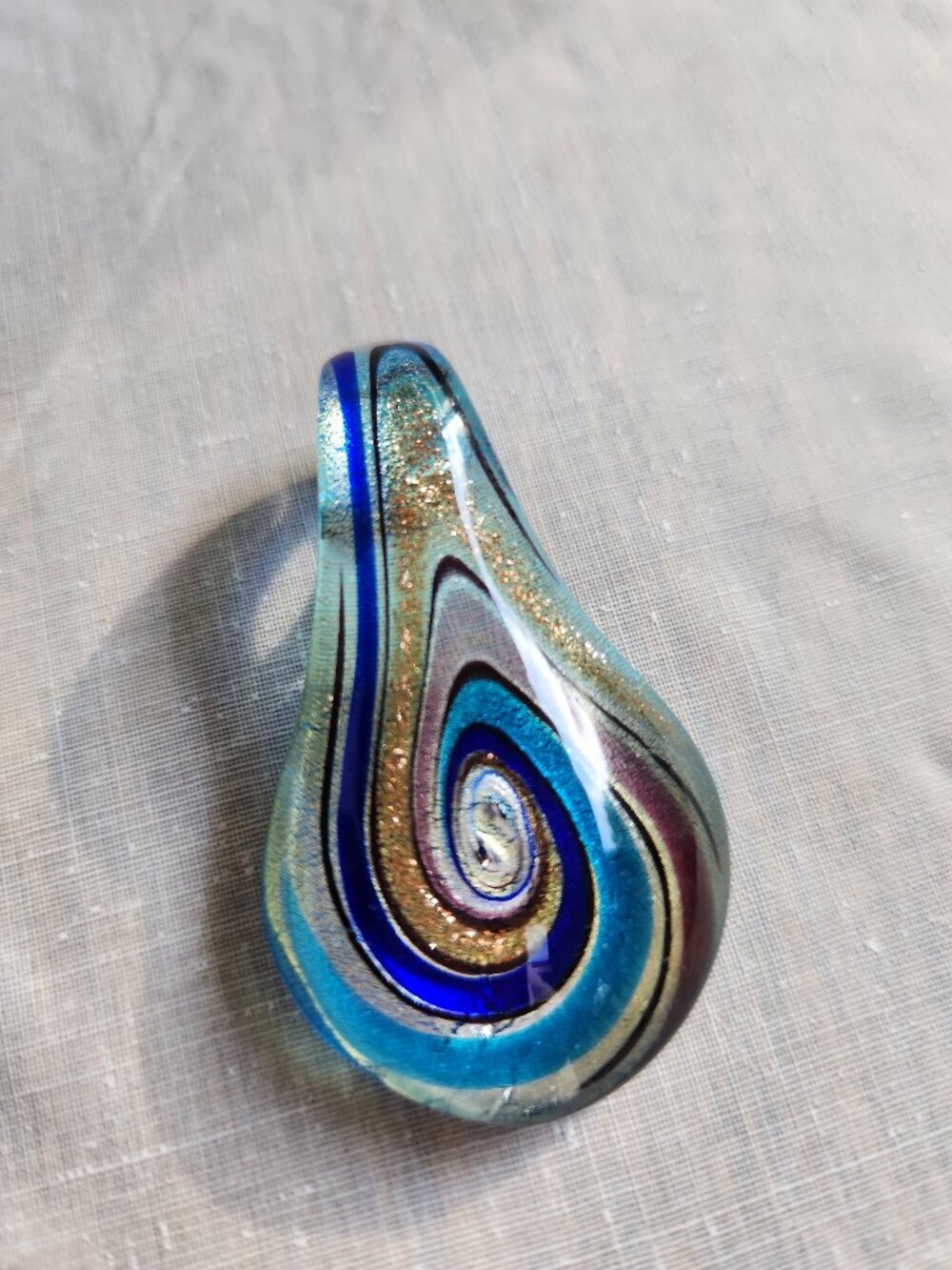 Glass Teardrop Pendant